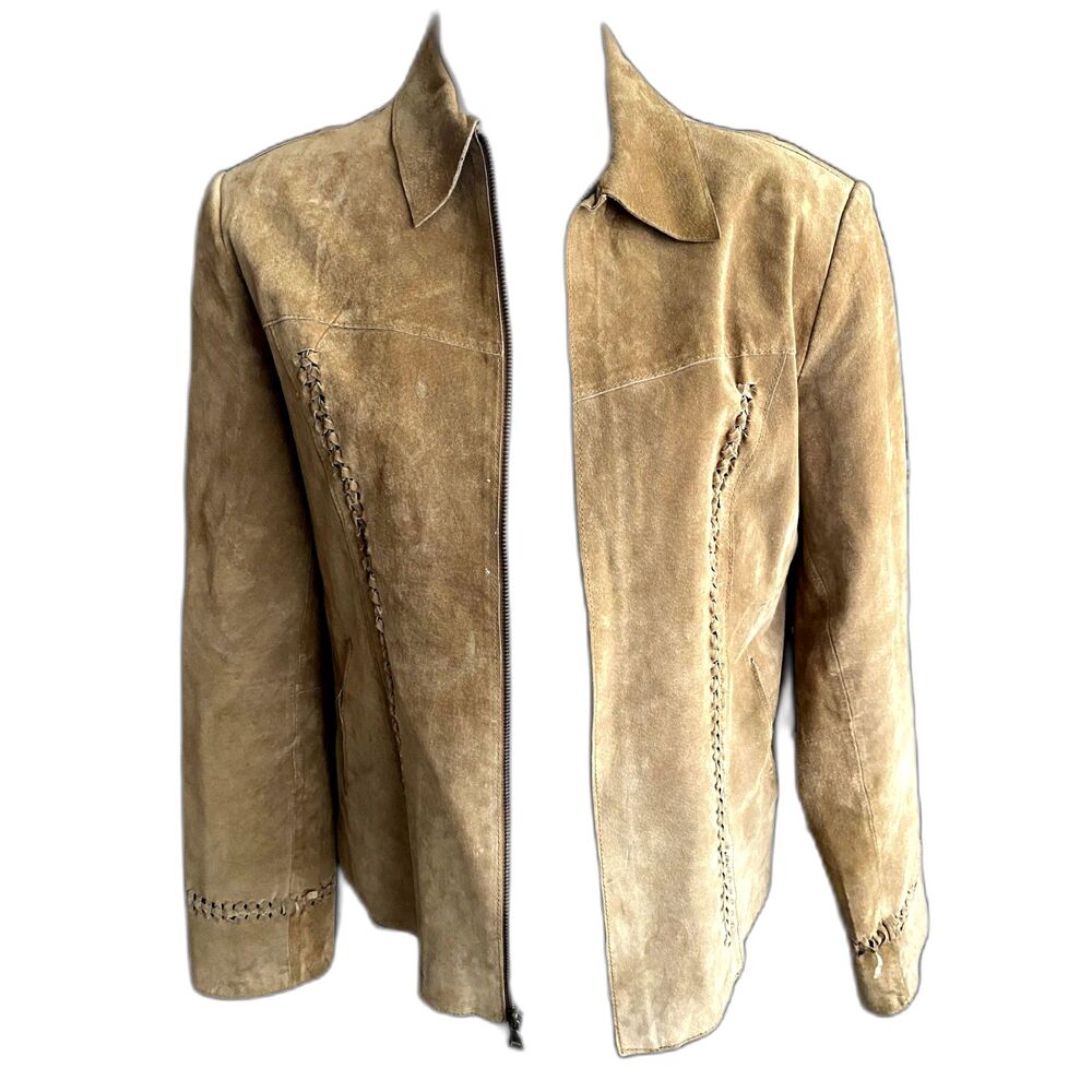 Tan Brown Avanti fringe western jacket